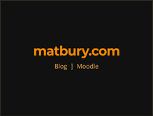 Tablet Screenshot of matbury.com